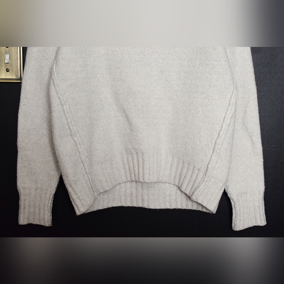 Free People Eastwood Knit Pullover Sweater Oversized Chunky Ivory Size S Boho - Picture 7 of 12